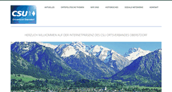 Desktop Screenshot of csu-oberstdorf.de